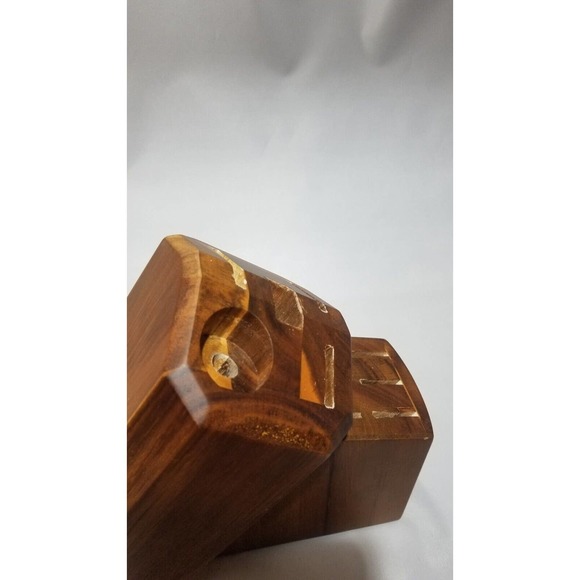 Cangshan Solid Walnut Wood *Knife Block Only* for 11 Piece Cutlery NOB - Picture 5 of 7